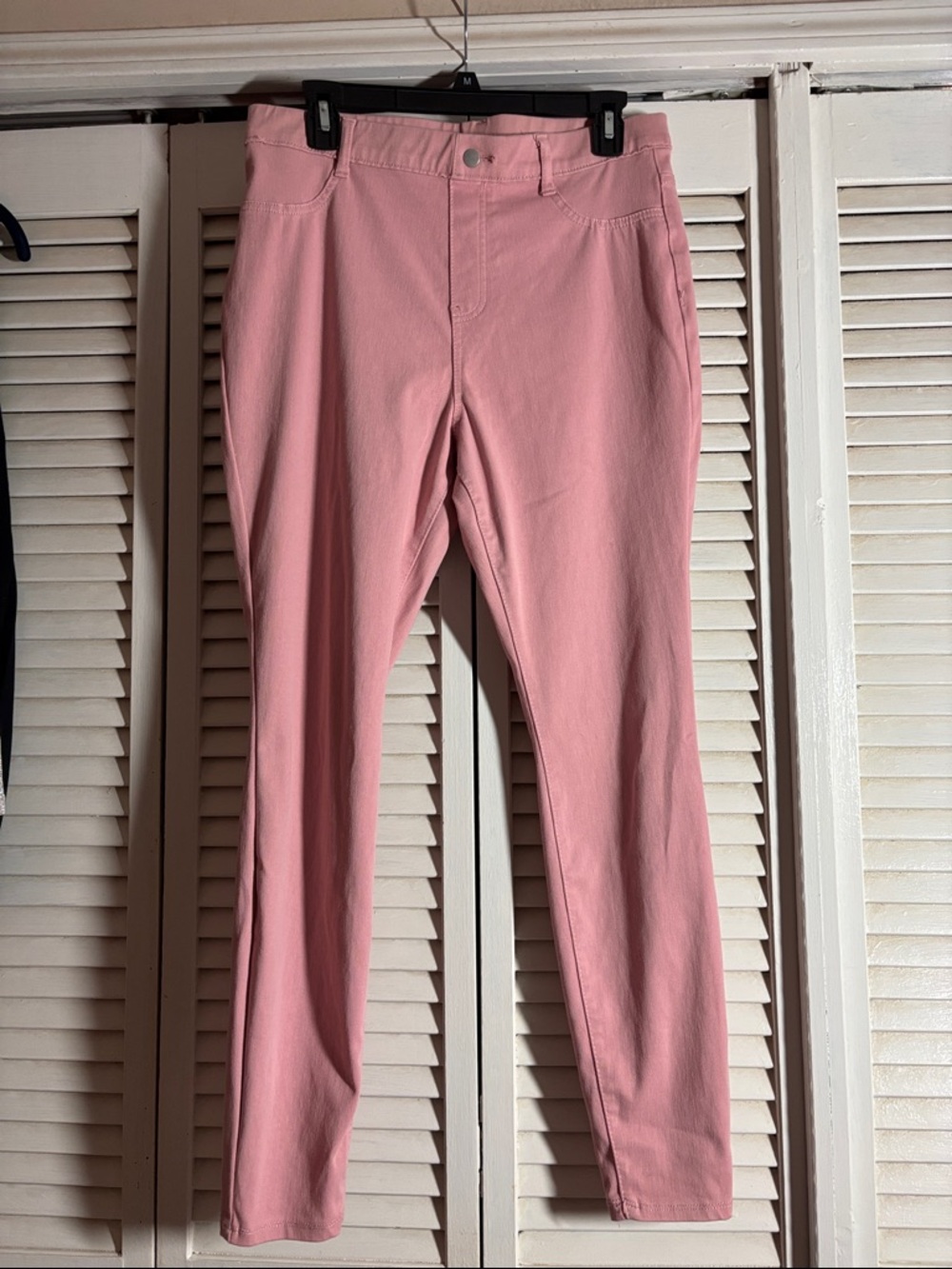 Pink Stretch Skinny Pants